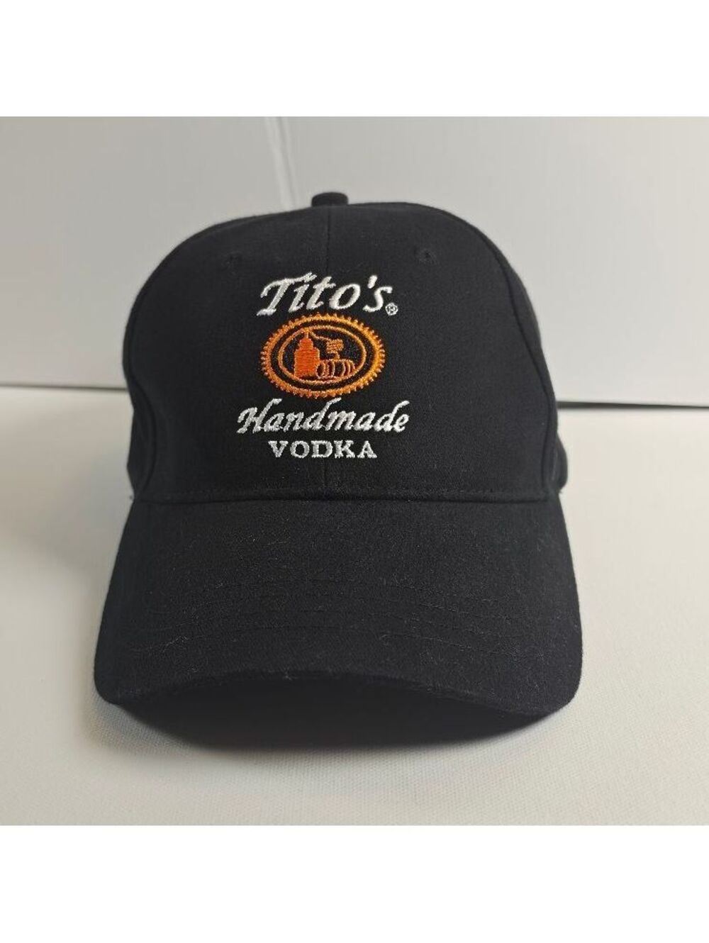 Tito’s Handmade Vodka Austin Texas Black Embroidered Baseball Cap Dad Hat